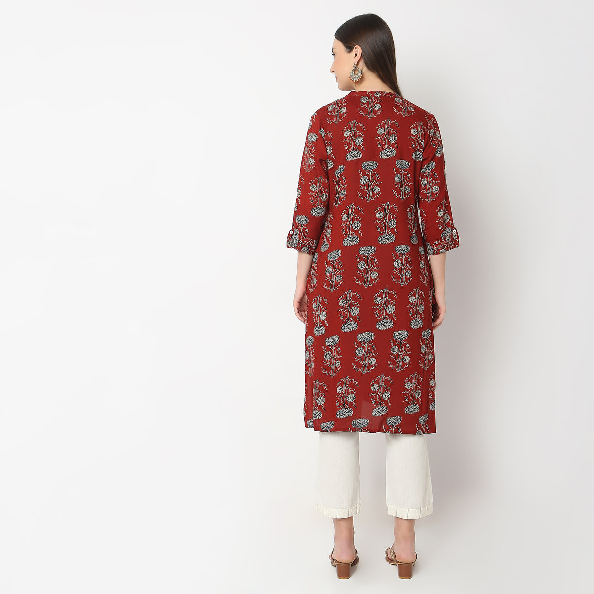 Straight Fit Printed Kurta