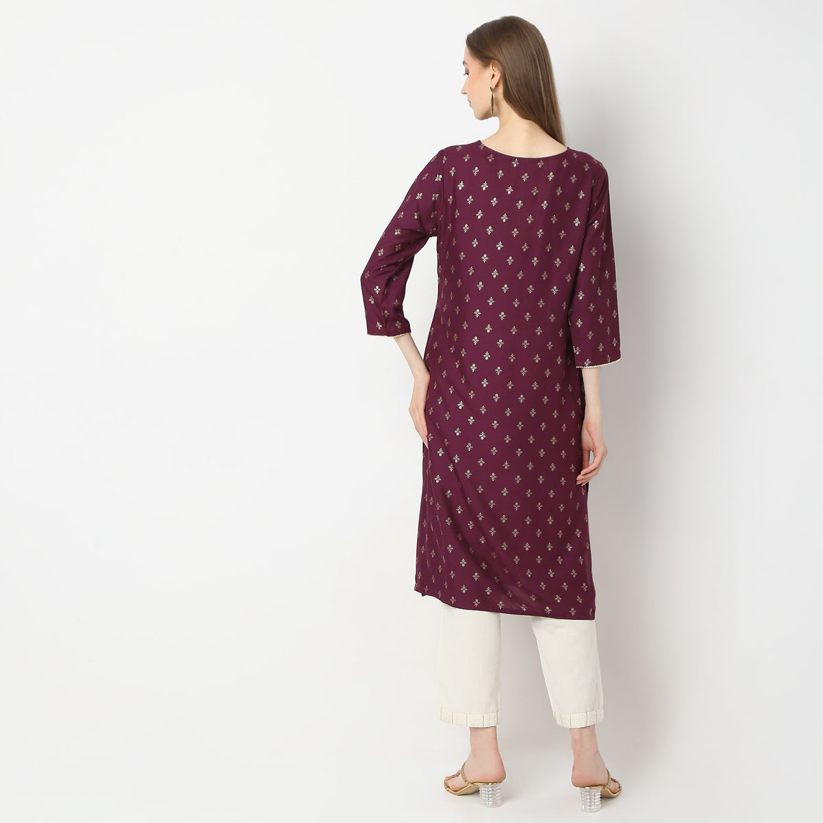 Straight Fit Printed Kurta