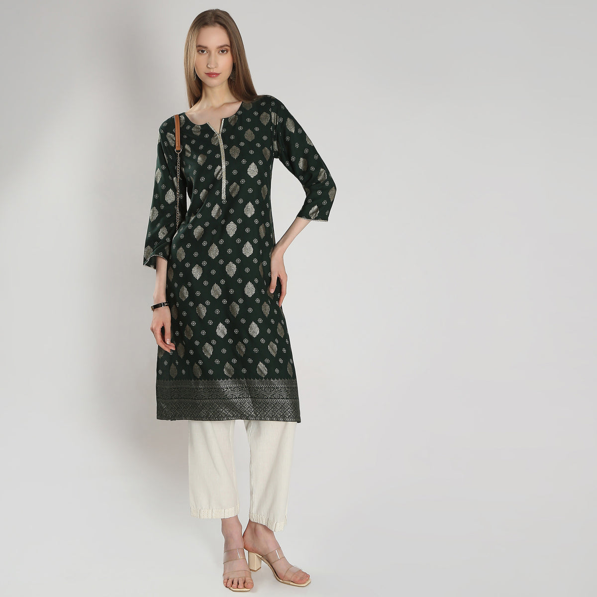 Straight Fit Printed Kurta