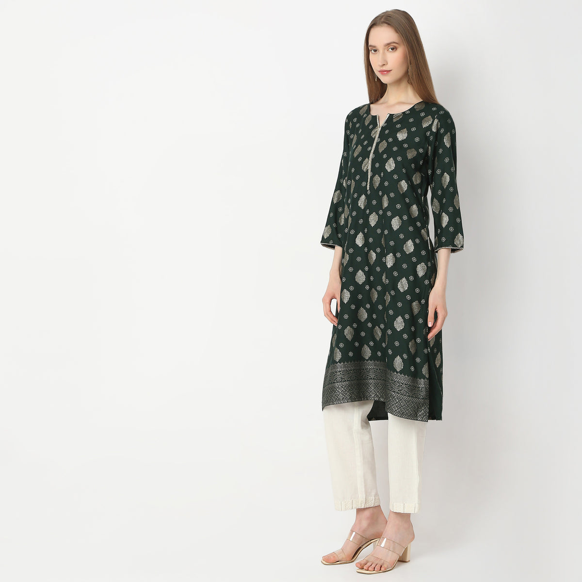 Straight Fit Printed Kurta