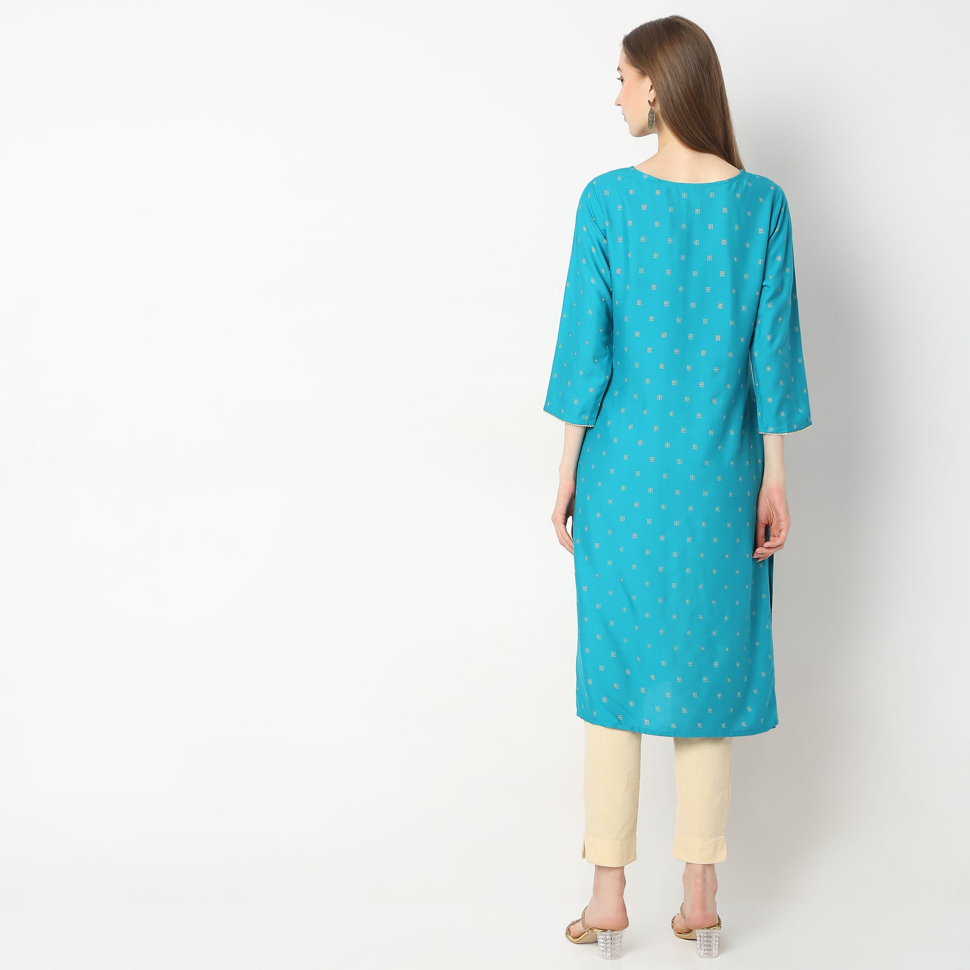 Straight Fit Printed Kurta