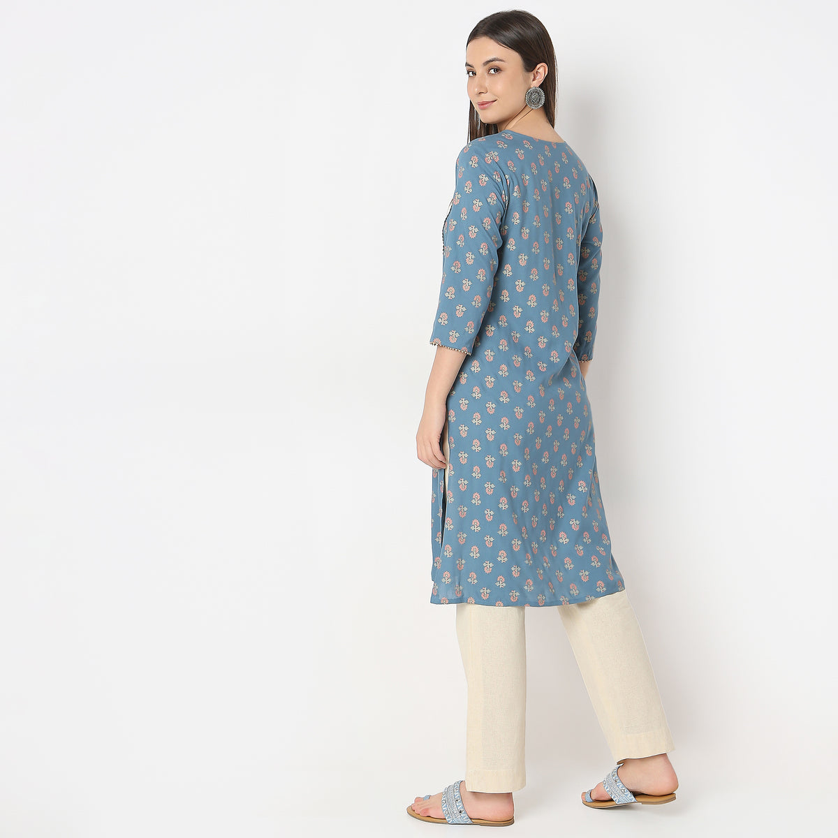 Straight Fit Printed Kurta