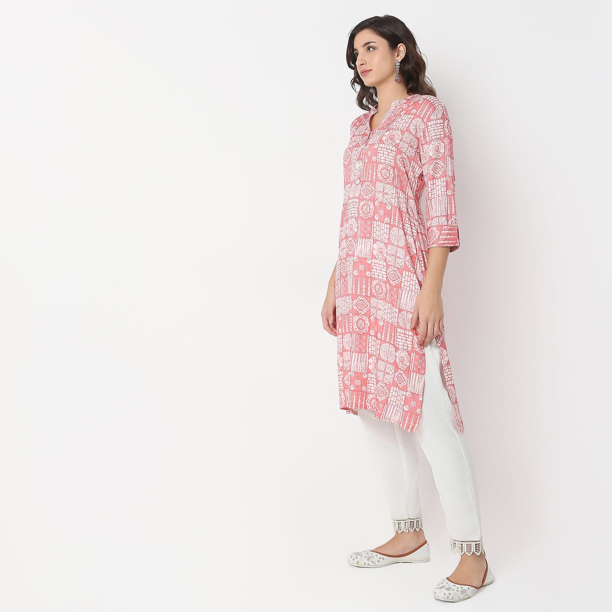 Straight Fit Printed Kurta