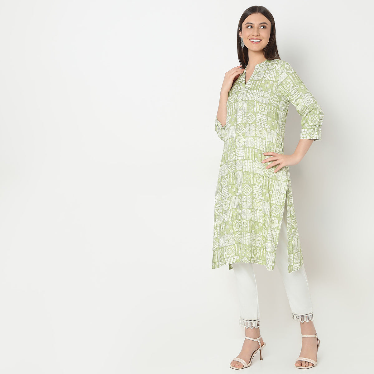 Straight Fit Printed Kurta