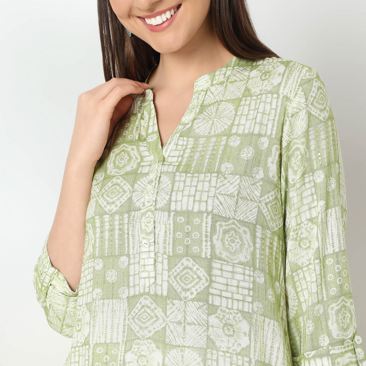 Straight Fit Printed Kurta