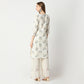 Straight Fit Floral Knee Length Kurta