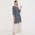 Straight Fit Floral Knee Length Kurta
