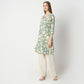 Straight Fit Floral Knee Length Kurta