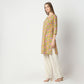 Straight Fit Floral Knee Length Kurta