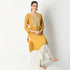 Regular Fit Embroidered Below Knee Kurta