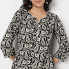 Floral Print Knee Length Straight Kurta