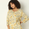 Straight Fit Printed Round Neck Kurta
