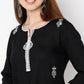 Straight Fit Embroidered Round Neck Kurta