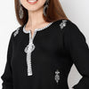 Straight Fit Embroidered Round Neck Kurta