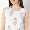 Straight Fit Printed Round Neck Kurta