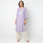 Straight Fit Printed Round Neck Kurta