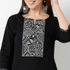 Straight Fit Embroidered Round Neck Kurta