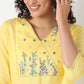 Embroidered Yoke Kurta-Dobby