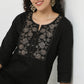 Emebroidered Yoke Kurta-Dobby