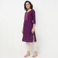 Order Now Women Embroidered Round Neck Straight Fit Ethnic Wear Kurta by Style Union