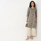 Printed Yoke With Lace Detailing Kurta