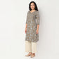 Printed Yoke With Lace Detailing Kurta
