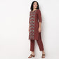 Centre Panel Printed Long Kurta