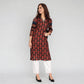 Cotton Printed Three-Fourth Sleeve Kurta