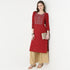Embroidered Yoke Long Kurta