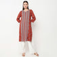 Centre Panel Printed Kurta