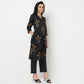 Order Now Women Floral V Neck Straight Fit Ethnic Wear Kurta by Style Union