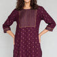 Printed Yoke With Lace Detailing Kurta