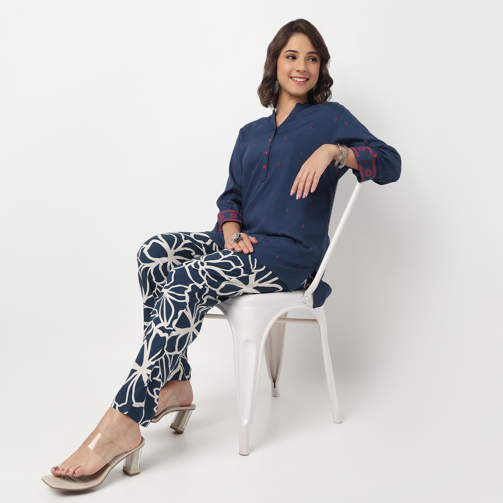 Half Placket Short Kurta