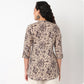 Half Placket Printed Short Kurti