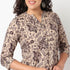 Half Placket Printed Short Kurti