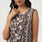 Boat Neck Sleeveless Kurta