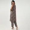 Boat Neck Sleeveless Kurta