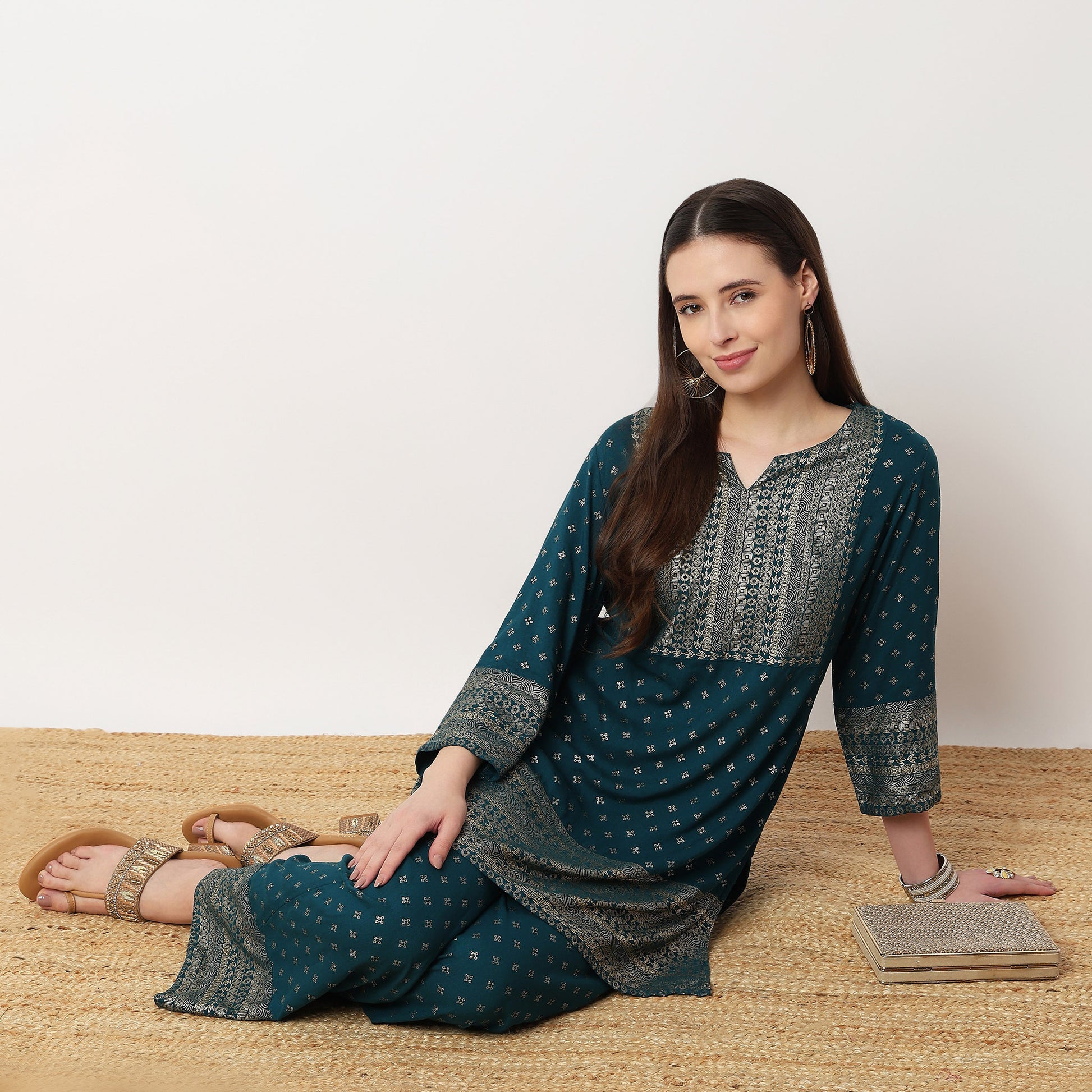 Printed Above Knee Kurta