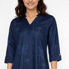 Cotton Printed V-Neck Long Kurta