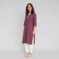 Rayon Printed Three-Fourth Sleeve Kurta