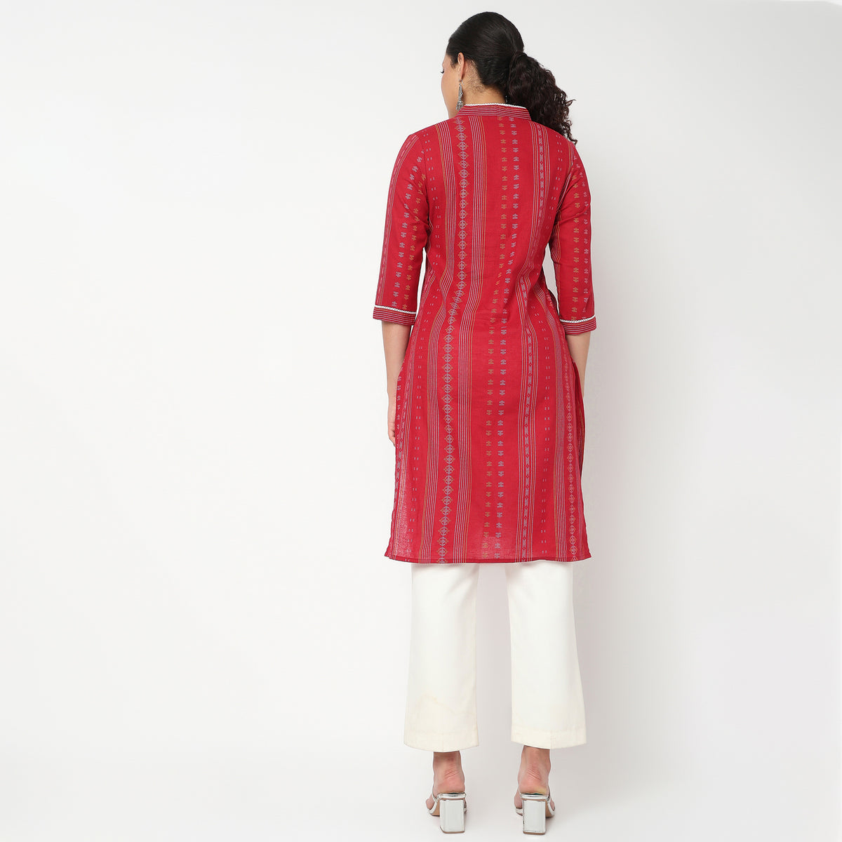 V Neck With Gusset Long Kurta