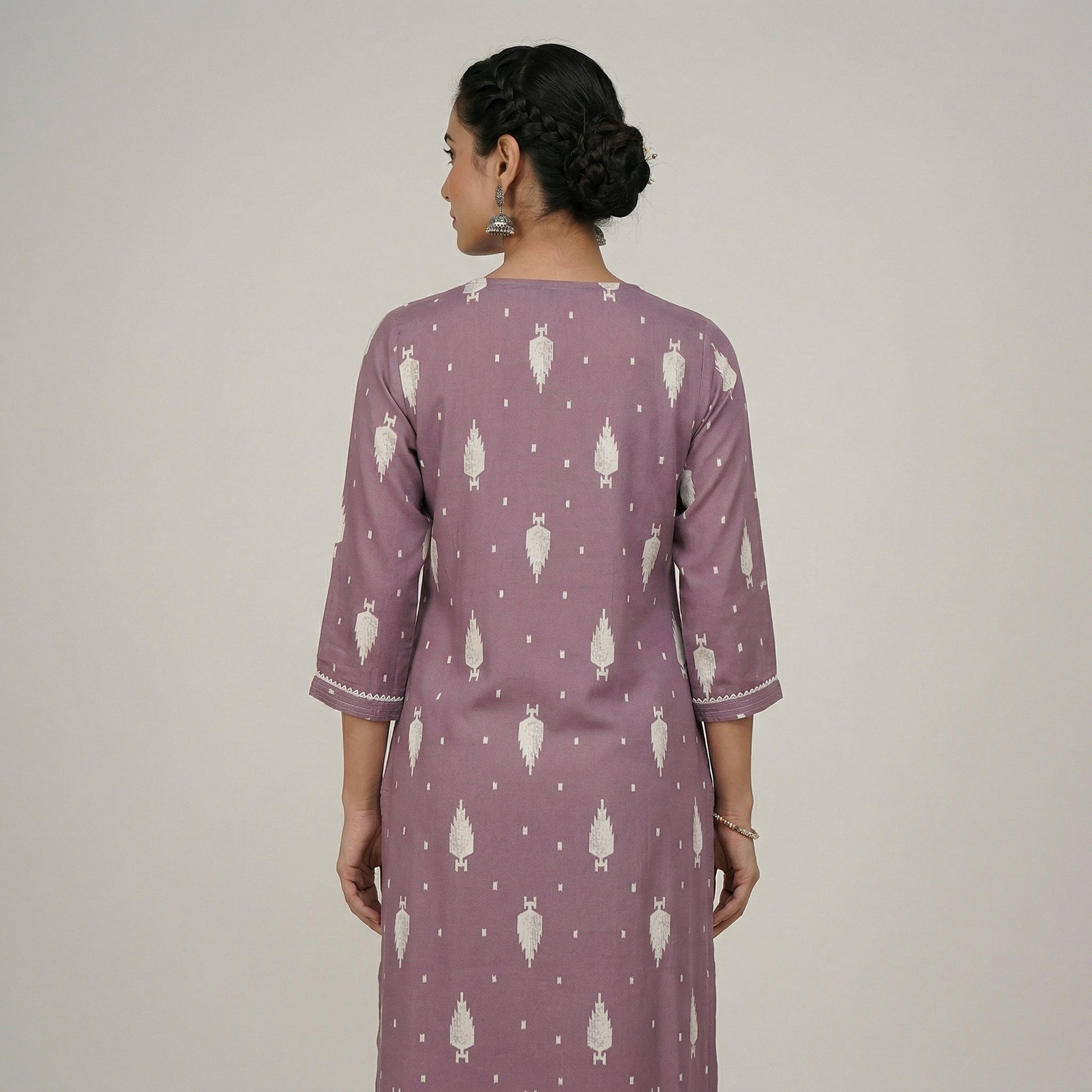 Printed Straight Long Kurta