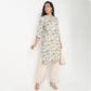 V Neck With Lace Detailing Long Kurta