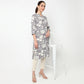 V Neck With Lace Detailing Long Kurta