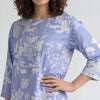 Rayon Printed Three-Fourth Sleeve Kurta