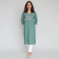 Cotton Solid Three-Fourth Sleeve Kurta