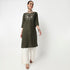 Embroidered Yoke Long Kurta