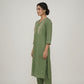 Cotton Embroidered V-Neck Kurta