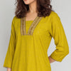 Viscose Polyester Printed Three-Fourth Sleeve Kurta