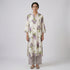 Printed V-Neck Long Kurta